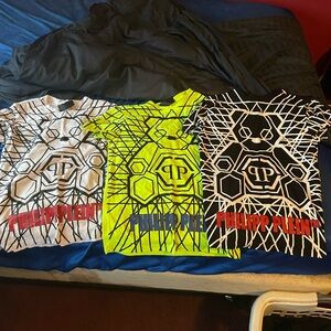 3 Philip Plein x Teddy shirts (All Size: L)